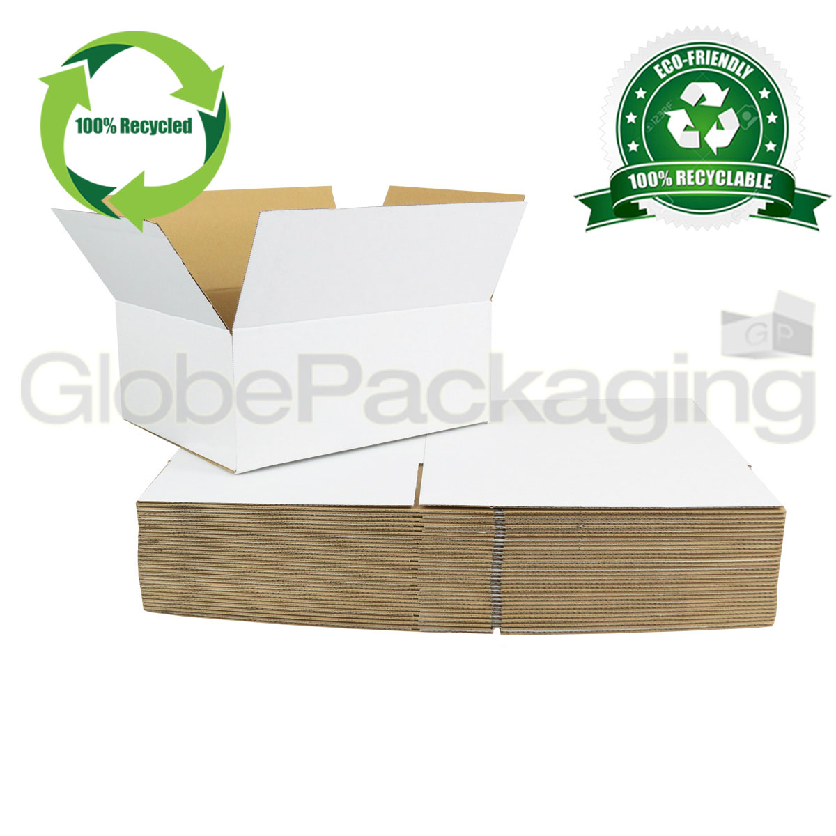 PP3 White Mailing Shipping Postal Cartons Boxes 335x260x135mm (13x10x5